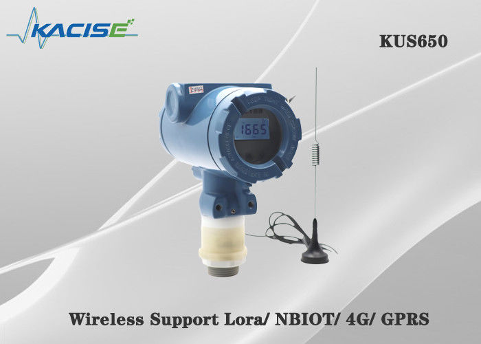 KUS650A 3m रेंज वायरलेस अल्ट्रासोनिक लेवल सेंसर IP68 प्रोटेक्शन और लिक्विड लेवल मापन के लिए 4G/लोरा/GPRS/NB आउटपुट के साथ