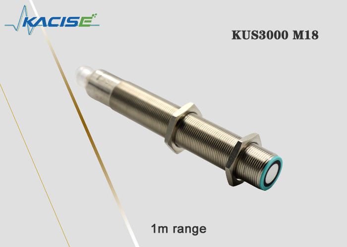 KUS3000 M18 कॉम्पैक्ट हाउसिंग अल्ट्रासोनिक निकटता सेंसर उच्च पुनरावृत्ति और 1 मीटर रेंज के साथ