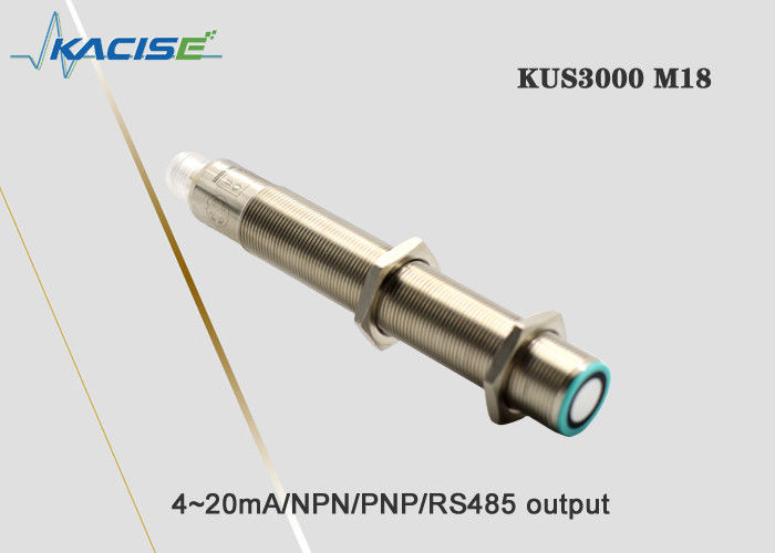 KUS3000 M18 कॉम्पैक्ट हाउसिंग अल्ट्रासोनिक निकटता सेंसर उच्च पुनरावृत्ति और 1 मीटर रेंज के साथ