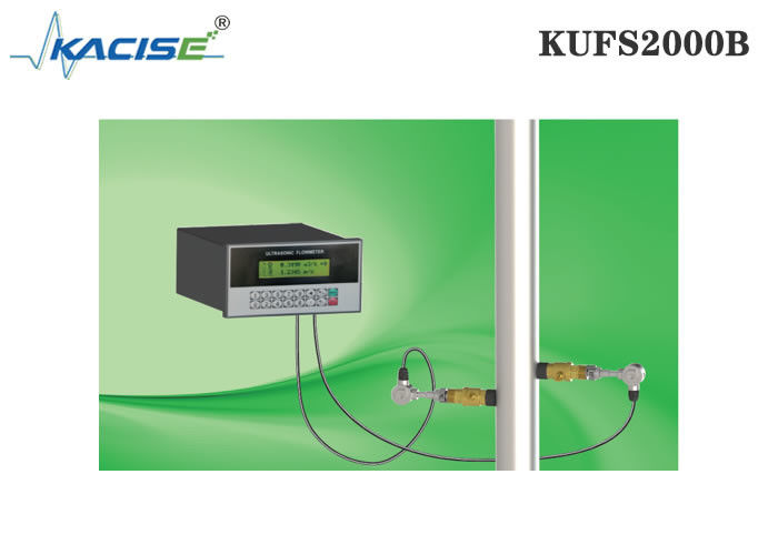 KUFS2000B पैनल माउंट इंसेक्शन अल्ट्रासोनिक फ्लोमीटर DN50-DN6000 पाइप और RS485 MODBUS इंटरफेस के लिए ± 1% सटीकता के साथ