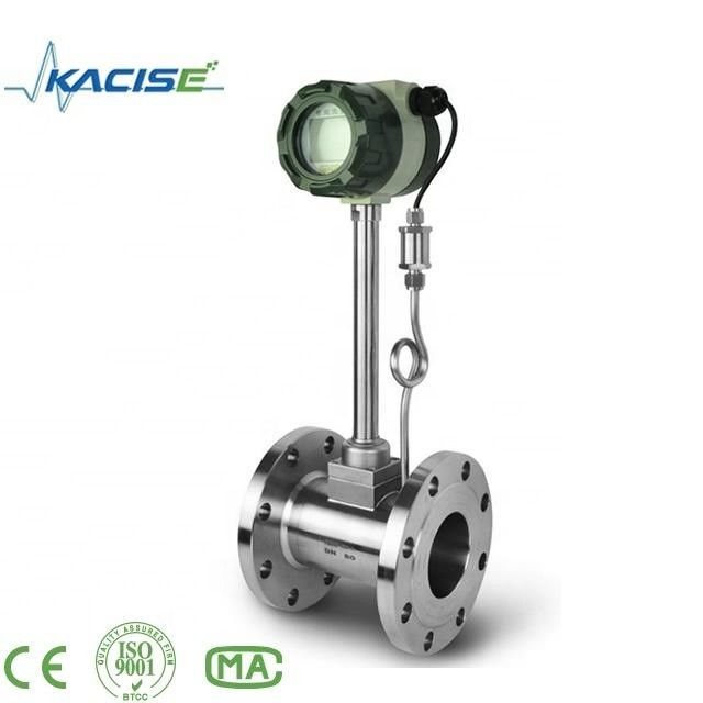 IP68 सुरक्षा स्टेनलेस स्टील वर्टेक्स फ्लोमीटर भाप और तरल माप के लिए 1.0% सटीकता के साथ