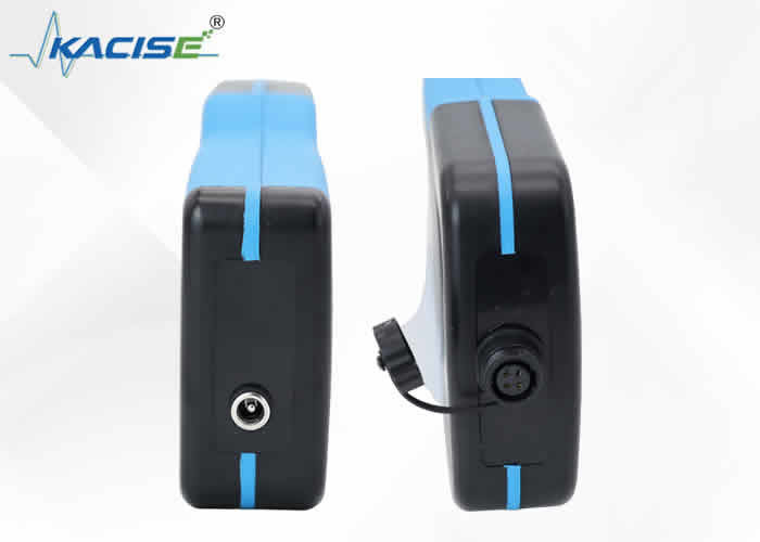 IP65/IP67 सुरक्षा ग्रेड पोर्टेबल डॉपलर फ्लोमीटर डेटा स्टोरेज फ़ंक्शन और 12 वी रिचार्जेबल लिथियम बैटरी के साथ