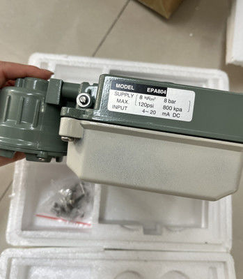 KOSO EPA804-L10 वाल्व पोजिशनर 4-20 mA DC इनपुट 120 Psi एयर सप्लाई के साथ एंगल ट्रैवल सीरीज़ के लिए