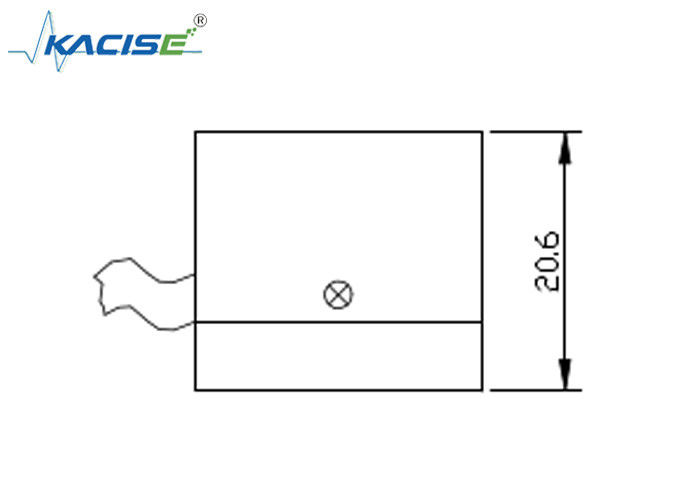 Magnetic Suction Dual Axis Accelerometer High Frequency Wide Measuring Range with  temperature -40℃~+70℃