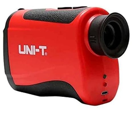 UNI-T LM1000 लेजर रेंजफाइंडर 450 गज रेंज बहु-मापन क्षमताओं और कॉम्पैक्ट डिजाइन के साथ