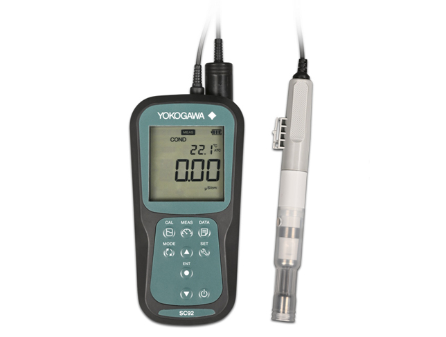 पोर्टेबल कंडक्टिविटी मीटर SC92 IP67 वॉटरप्रूफ, वाइड मेजरिंग रेंज और बड़े बैकलिट डिस्प्ले के साथ