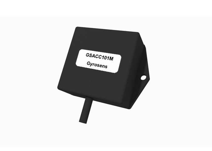 GSACC101M MEMS एक्सेलेरोमीटर, ±1 g रेंज, ≥50 Hz बैंडविड्थ और विमान स्थिरता नियंत्रण के लिए 1000±30 mV/g संवेदनशीलता के साथ