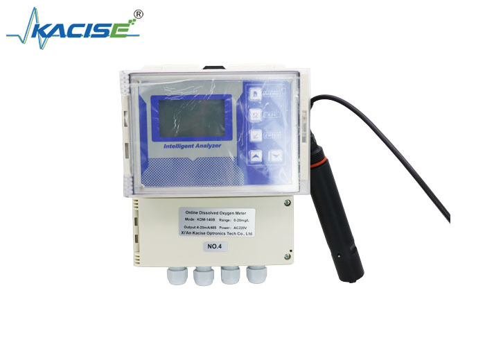 0.00-20.00mg/L मापने की सीमा ± 2% F.S. सटीकता और 0.01mg/L संकल्प के साथ दीवार पर घुड़सवार ऑनलाइन ऑप्टिकल DO मीटर