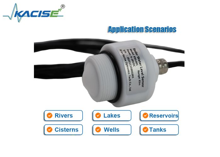 KWL801 76GHz-81GHz आवृत्ति रेंज 65m माप रेंज और ±1 मिमी सटीकता के साथ संपर्क रहित रडार जल स्तर सेंसर